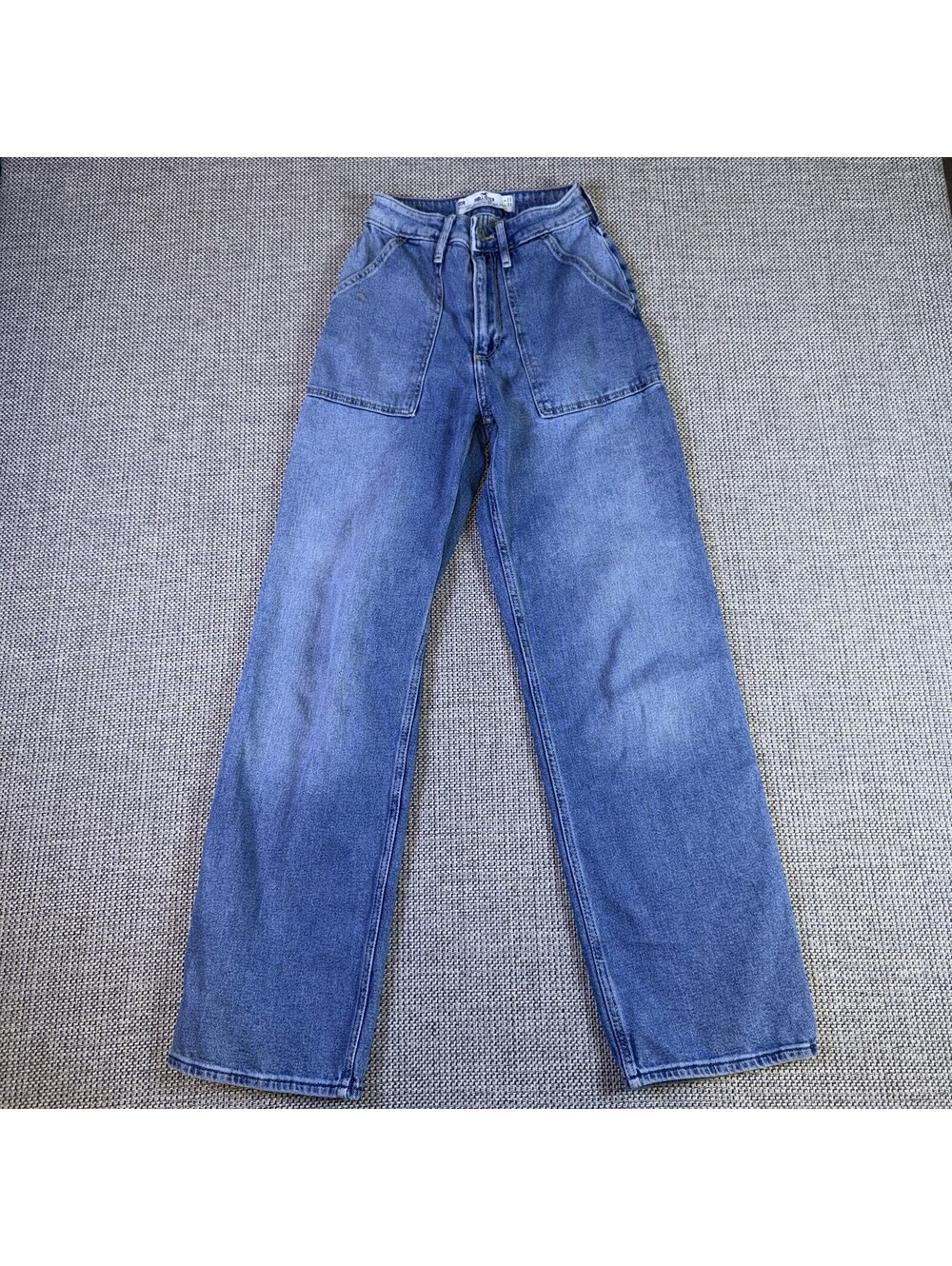 Hollister Curvy Ultra High-Rise Dad Jeans Vintage Stretch Womens W23 L31